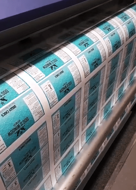 Printing beer labels