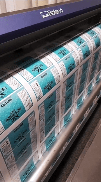 Printing beer labels